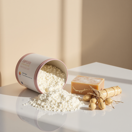 成人牛羊奶粉产品包装，采用绿色和黄色配色，罐装设计，标签显示天然有机成分